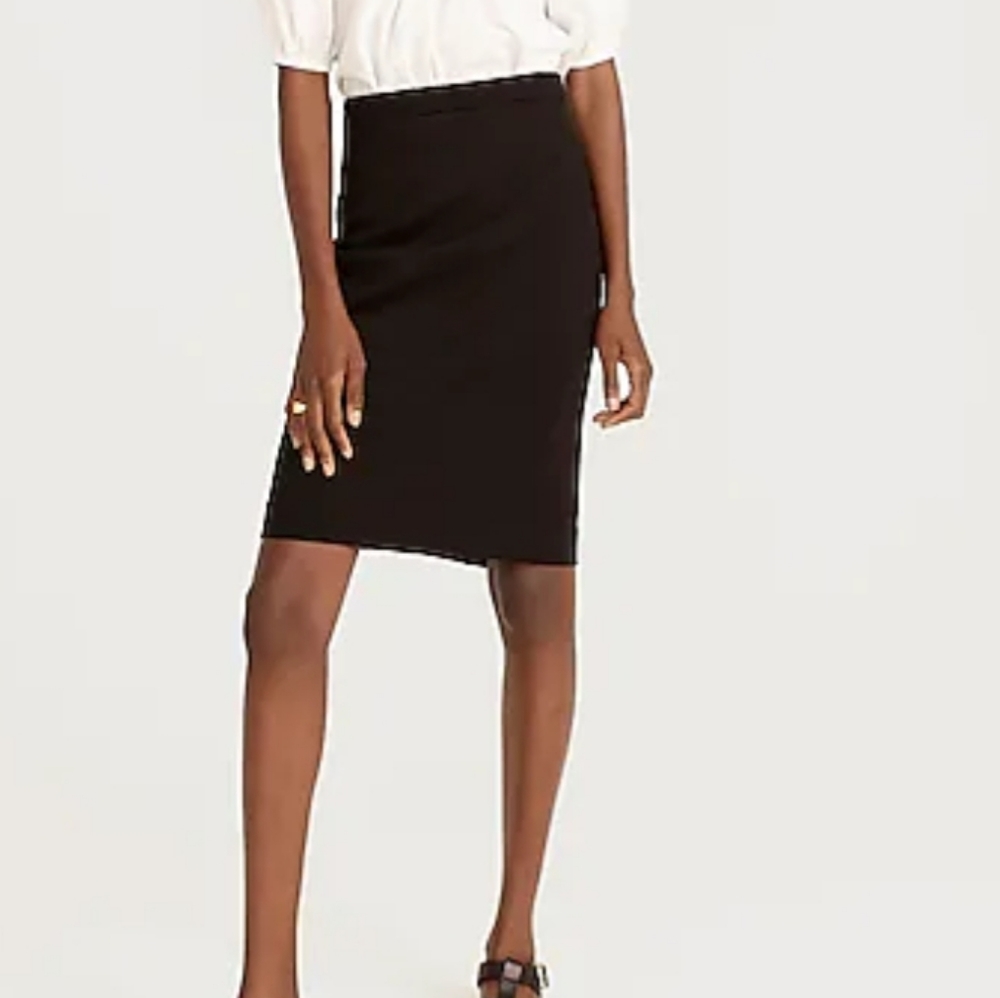 J Crew black pencil skirt